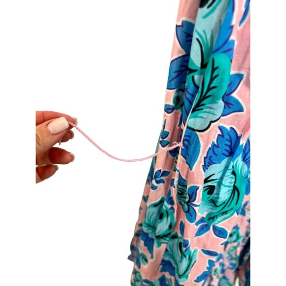 RHODE Nala Pop Floral Pink & Blue Mini Dress - Size S - Picture 8 of 12